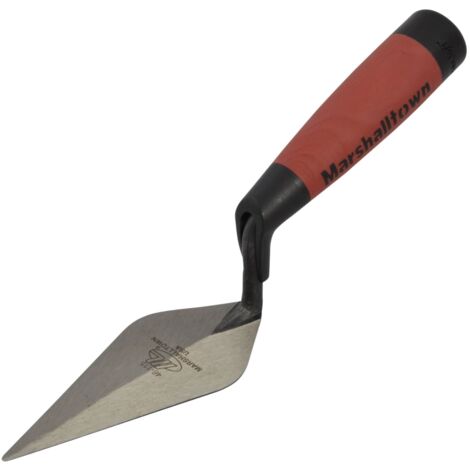 Marshalltown M46115D London Pattern Pointing Trowel with DuraSoft® Handle – 5-inch Professional-Grade Masonry Tool