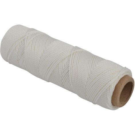 Marshalltown M620 Mason's Line – 250ft (76.2m) White Brick Mason Line for Precise Bricklaying and Masonry Work