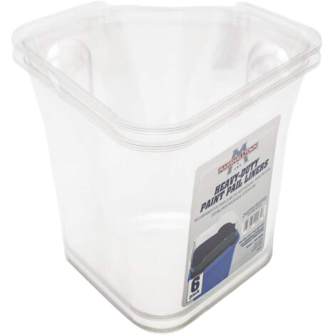 Marshalltown MHDPL6 Heavy-Duty Paint Pail Liners Pack 6 M/TMHDPL6