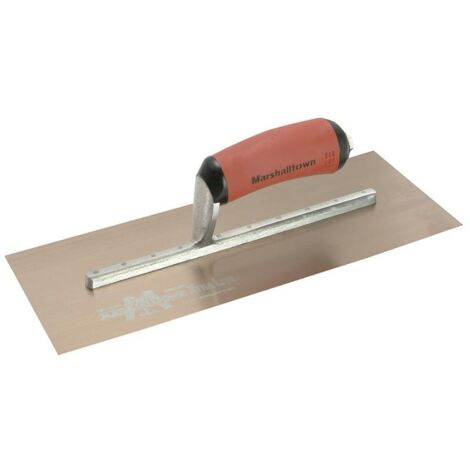 Marshalltown MPB13GSD Pre-Worn PermaShape® Finishing Gold S/S Trowel DuraSoft® 13 x 5in M/TMPB13GSD