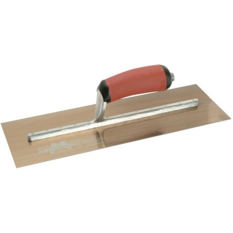 Marshalltown MXS73GSD Gold Finishing Trowel with DuraSoft® Handle – 14 x 4.75 inches