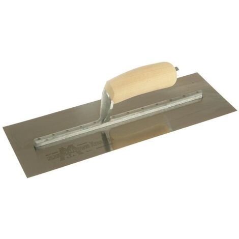 Marshalltown MXS73SS MXS73SS Cement Trowel Stainless Steel Wooden Handle 14 x 4.3/4in M/TMXS73SS