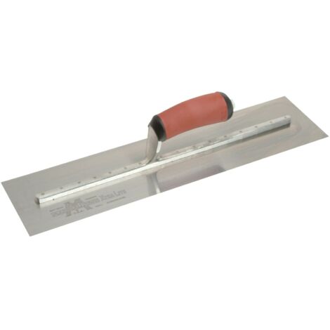 Marshalltown MXS77DSS Stainless Steel Cement Trowel with DuraSoft® Handle, 18 x 4.5 inches