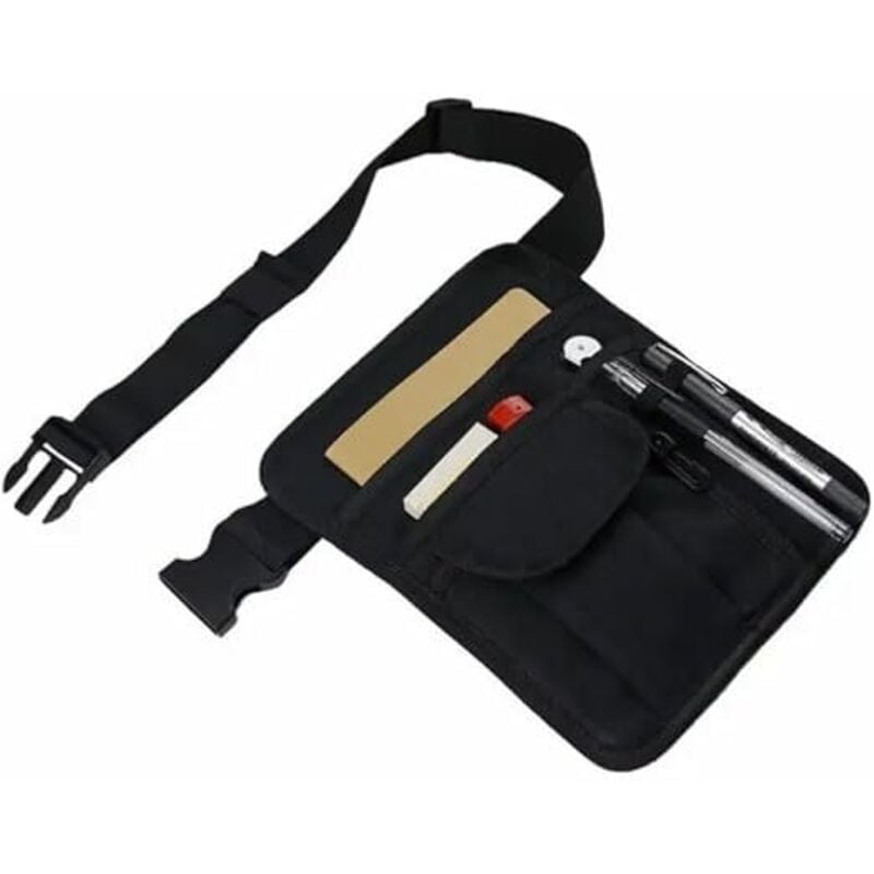 Image of Cyslmuk - Marsupio, borsa per grembiule da ristorante, borsa da cintura per cameriere, pratico marsupio per camerieri e cameriere, astuccio per matite