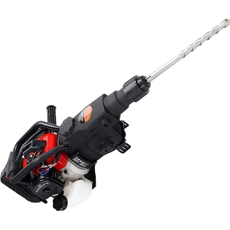 Gojoy - Marteau à essence, 2 brise-béton Stroke 32,7 cc haute performance avec burin pointu, perceuses de démolition, marteau fraiseur pour briques