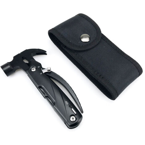 Marteau à griffes de camping, acier à haute teneur en carbone, brise-vitres pour la maison et la voiture, outil combiné marteau multifonctionnel, mini marteau à griffes.
