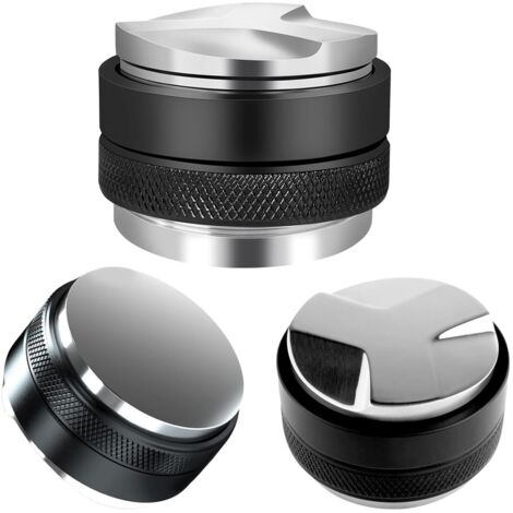 Marteau à poudre à double tête de 53 mm, modèle lourdDistributeur de café, machine à expresso, kit de tasseur, marteau tasseur à double tête, 51/53/58 mm, à commande manuelle.