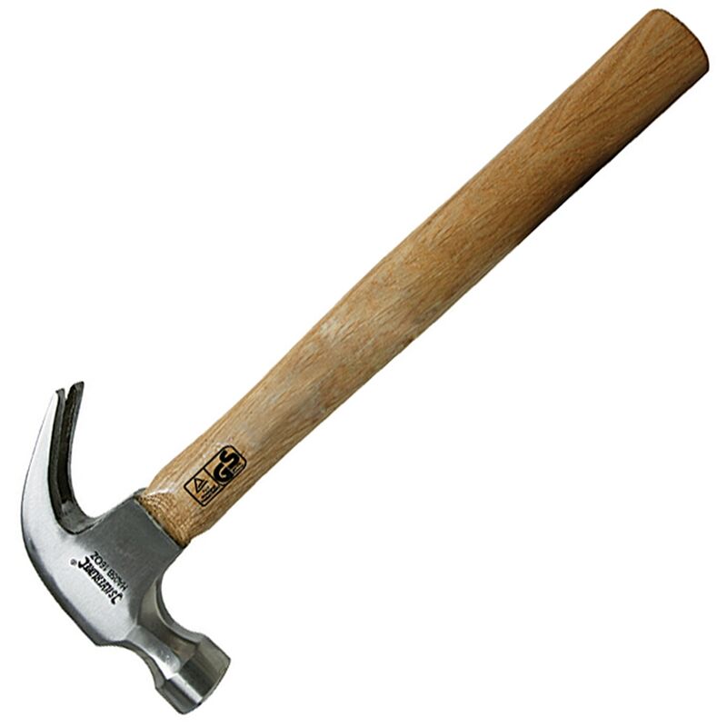 Marteau à panne ronde et fendue manche bois dur 450 g Silverline HA05B