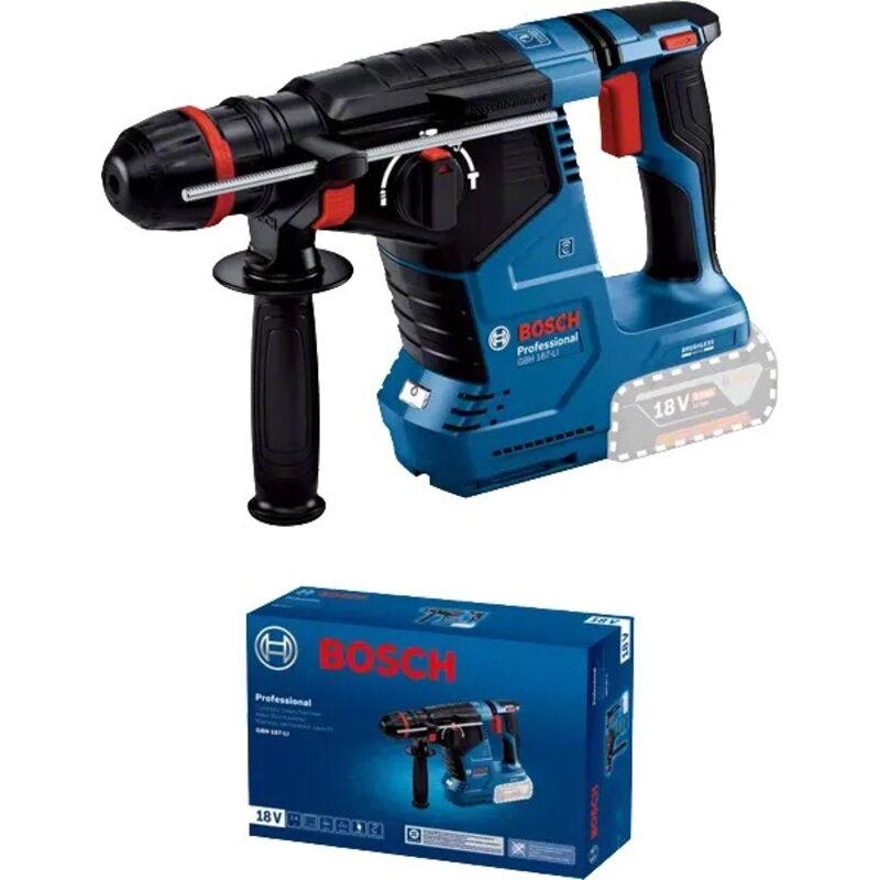 Marteau Rotatif à Percussion BOSCH GBH 187 LI SDS Plus Usage Béton - vue 2
