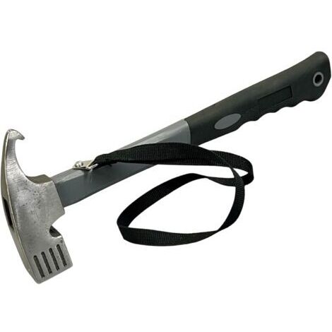 Marteau de camping,extracteur de piquets de tente, multifonction en acier à haute teneur en carbone,pour camping,gris