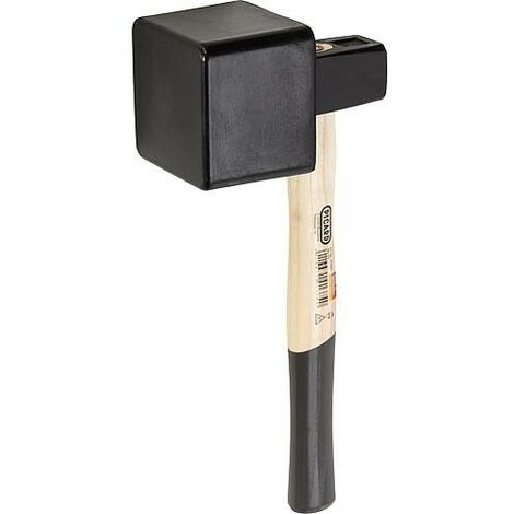 Marteau de carreleur PICARD 2500g, 100x95 mm, face caoutchouc, manche en frêne