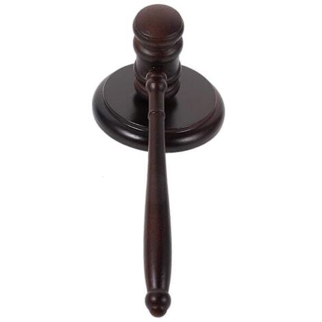 Marteau de juge en bois, marteau de juge, outil pédagogique, marteau à frapper avec socle