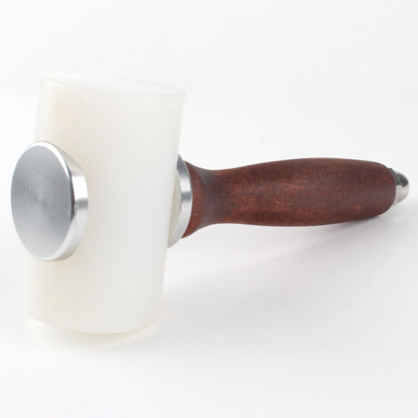 Marteau de sculpture en cuir, marteau en cuir manche en bois nylon bricolage maillet T tête en cuir sculpture artisanat cuir une pièce