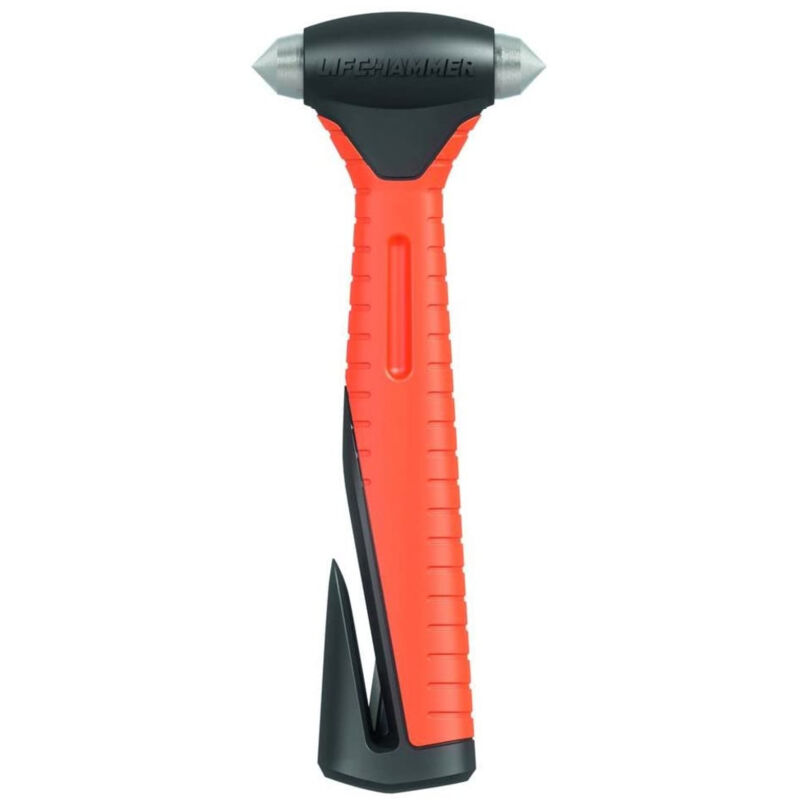 Lifehammer Marteau d'urgence Plus avec coupe ceinture de s&eacute;curit&eacute; orange 16,5 cm