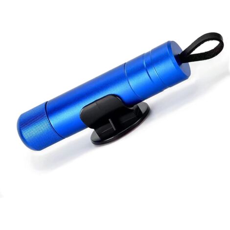 Marteau de sécurité automobile, brise-vitre et coupe-ceinture de sécurité, outil de sortie de secours (bleu)-AquaForge