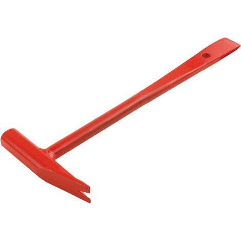 MARTEAU DE VITRIER – Modèle “Paris” – Longueur 26 cm – Acier résistant – Manche avec biseau pour démastiquer – Outil pour travaux du verre