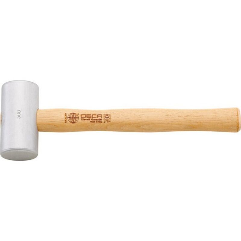 Marteau en aluminium cylindrique avec manche hickory 250g Osca 1 pcs