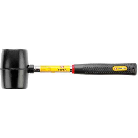Marteau en caoutchouc 450 g, manche en métal