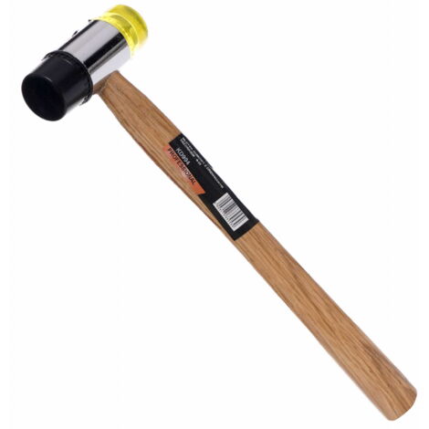 Marteau en caoutchouc et plastique de 35 mm avec manche en bois KD904