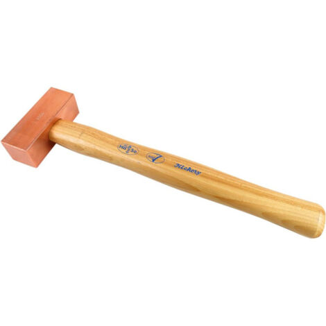 Marteau en cuivre 3000g avec manche en hickory Haso