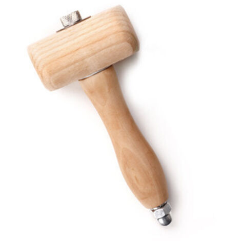 Marteau Maillet en Bois de Hêtre Outil, Bois à Découper Marteau Artisanat du Cuir Carving