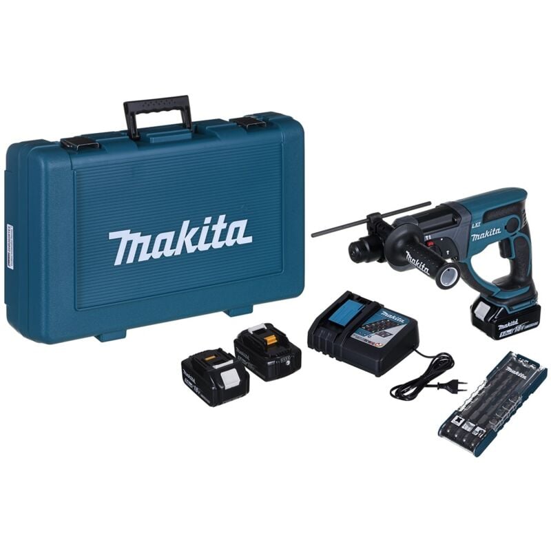 Makita - Młotowiertarka 18v 3x5,0ah + acc dhr202rte3