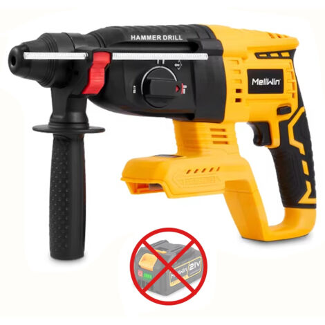 Marteau perforateur 3 en 1 sans balais, perceuse à percussion multifonction béton/acier/bois, compatible batterie Makita 18V, sans batterie ni accessoires