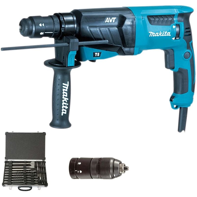 Makita - perforateur sds-plus avec des pointes et burin HR2631FT12