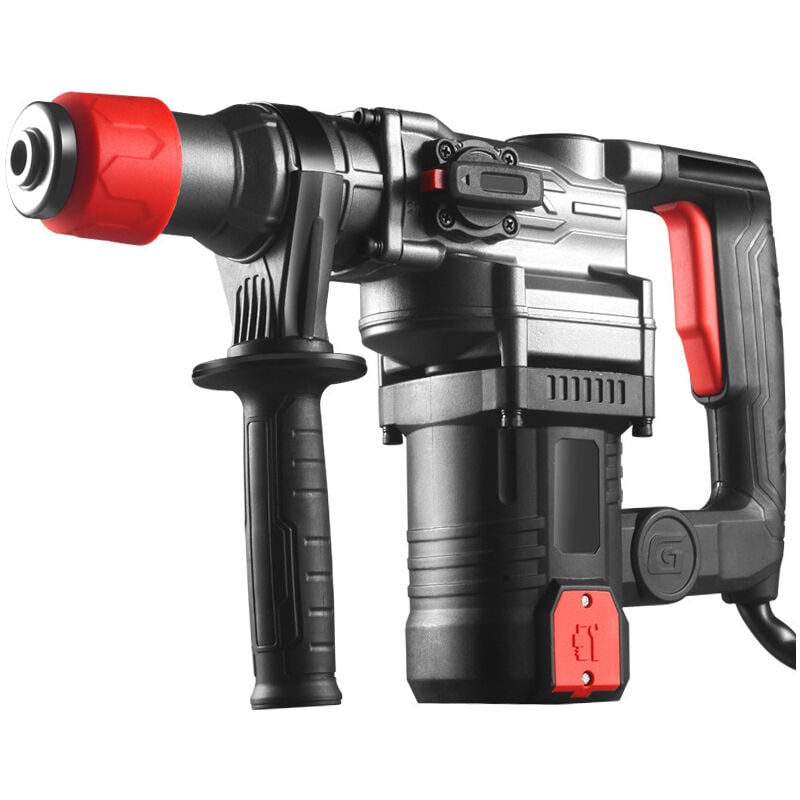 Marteau Perforateur Électrique SDS-Plus 2200W Perforateur Burineur 5.5J Vitesse de rotation : 0-930r/min Vitesse du marteau : 0-3300r/min, 6