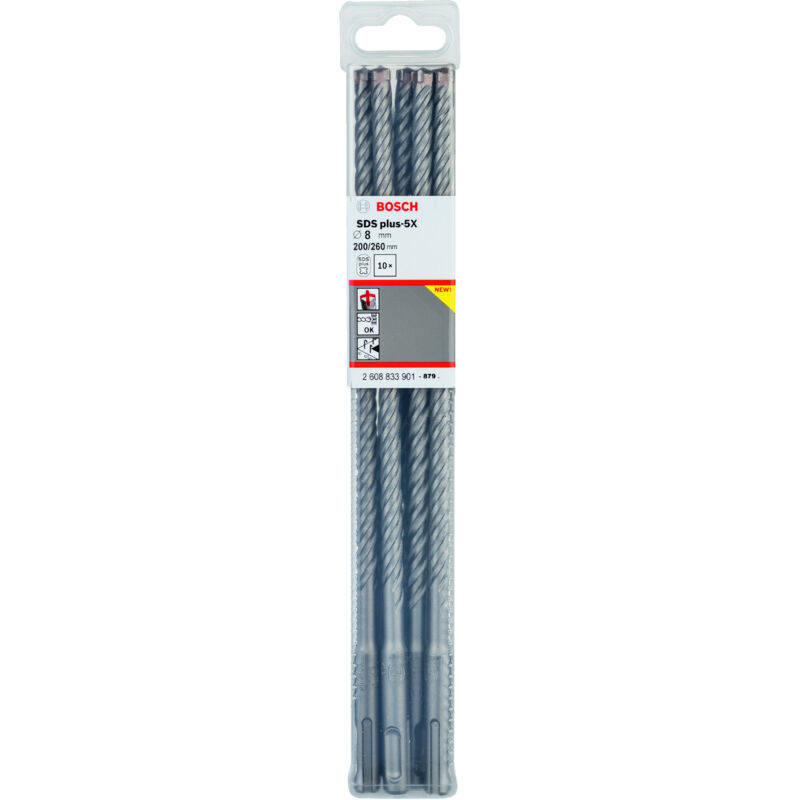 Bosch - Marteau perforateur sds Plus-5X 8 x 200 x 260 mm 2608833901