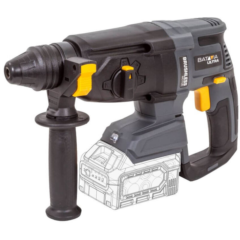 Marteau Perforateur 18V sans fil sds+ brushless Batavia Ultra - Batterie 4.0 Ah et chargeur 2.4 Ah inclus