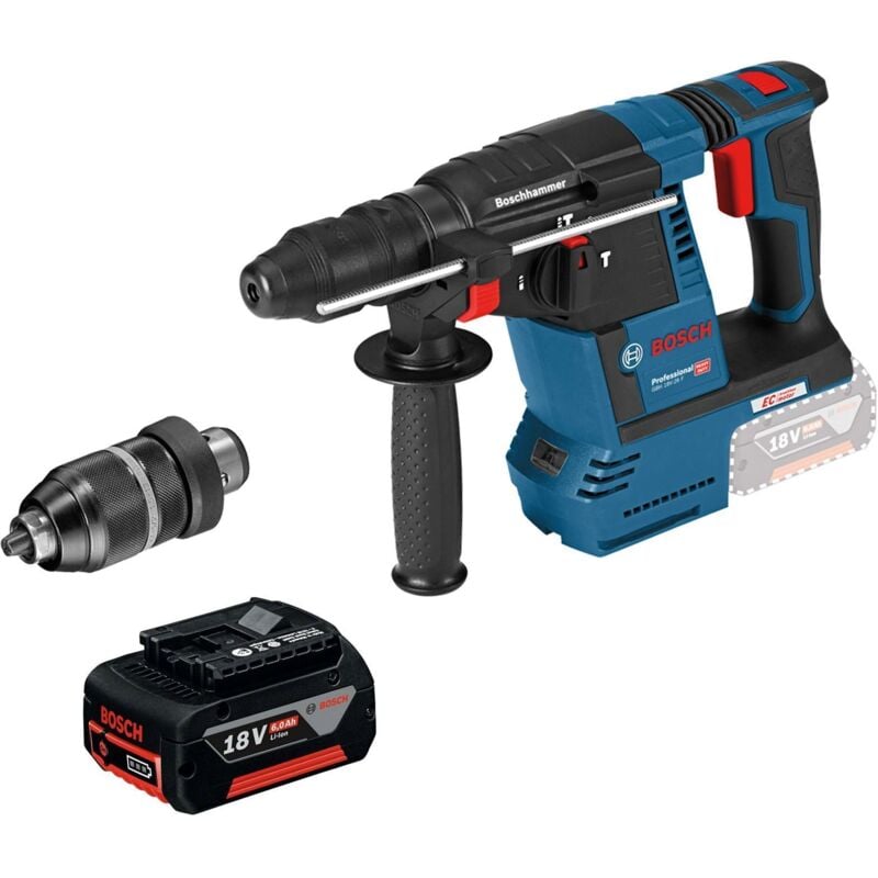 Bosch - Marteau perforateur sans fil gbh 18V-26 f / 1x batterie 6,0 Ah