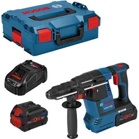 Marteau perforateur sans fil GBH 18V-26 F Bosch avec 2x 5,5 Ah batteries Procore + chargeur en L-BOXX
