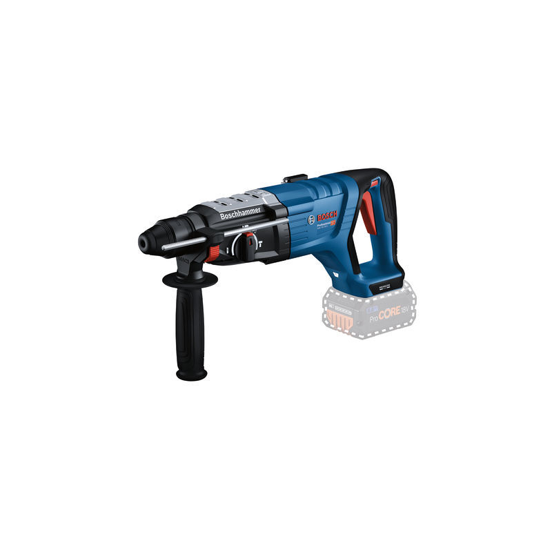 Bosch Professional 18V System Perforateur Sans Fil GBH 18V 28 D KickBack Control avec chiffon de nettoyage poignée auxiliaire jauge de profondeur sans batteriechargeur