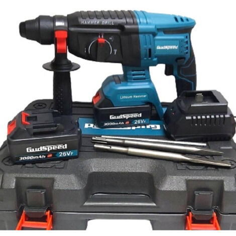 Marteau-piqueur Sans Fil à 2 Batteries Marteau-piqueur Sds