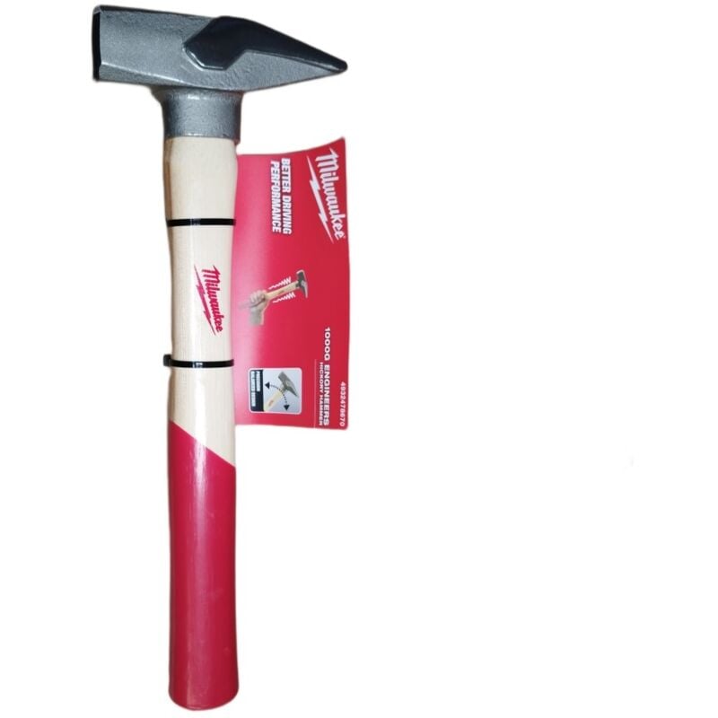 Milwaukee - 4932478670 Marteau de serrurier manche bois - 1kg