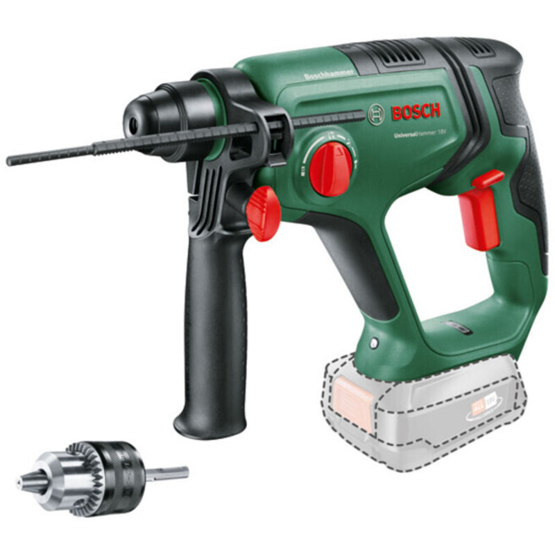 Bosch - Perforateur UniversalHammer 18V (seul) + sre Adapterbohrfutter