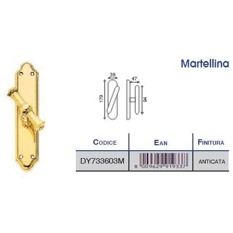 MADIDEF - MARTELLINA Q7 SERIE LUCCA ANTICATA