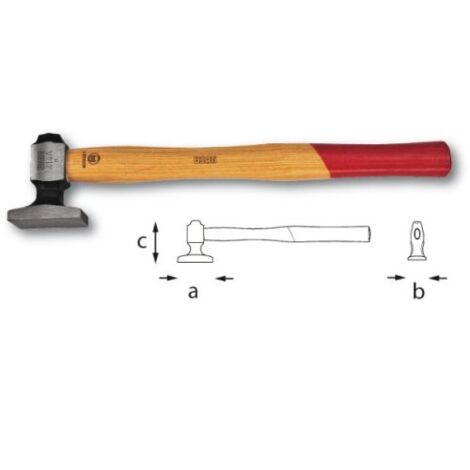 Martello A Testa Piana Con Manico In Hickory 414 290mm A Usag-U04140001