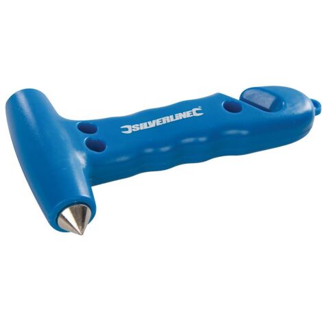 Martello di emergenza con manico solido e tagliacintura 150 mm Silverline