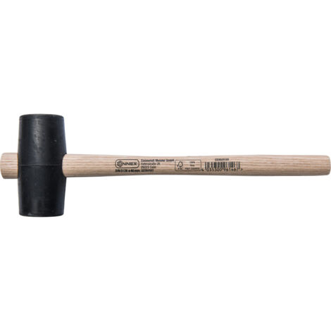 Martello in Gomma Mazzuola professionale Ø 40 mm con Manico in Legno Masidef