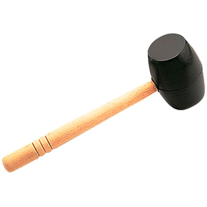 Mazzuola in gomma nera da 500 g. 65905 Rubi