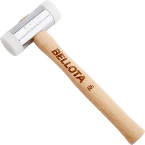 Martello manico legno di faggio con bocche di nylon sostituibili 38mm