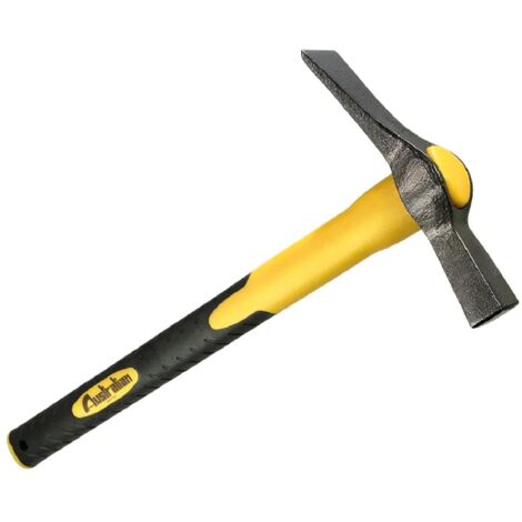 Martello per muratore con manico 39 cm in fibra di vetro e impugnatura in gomma -600 gr