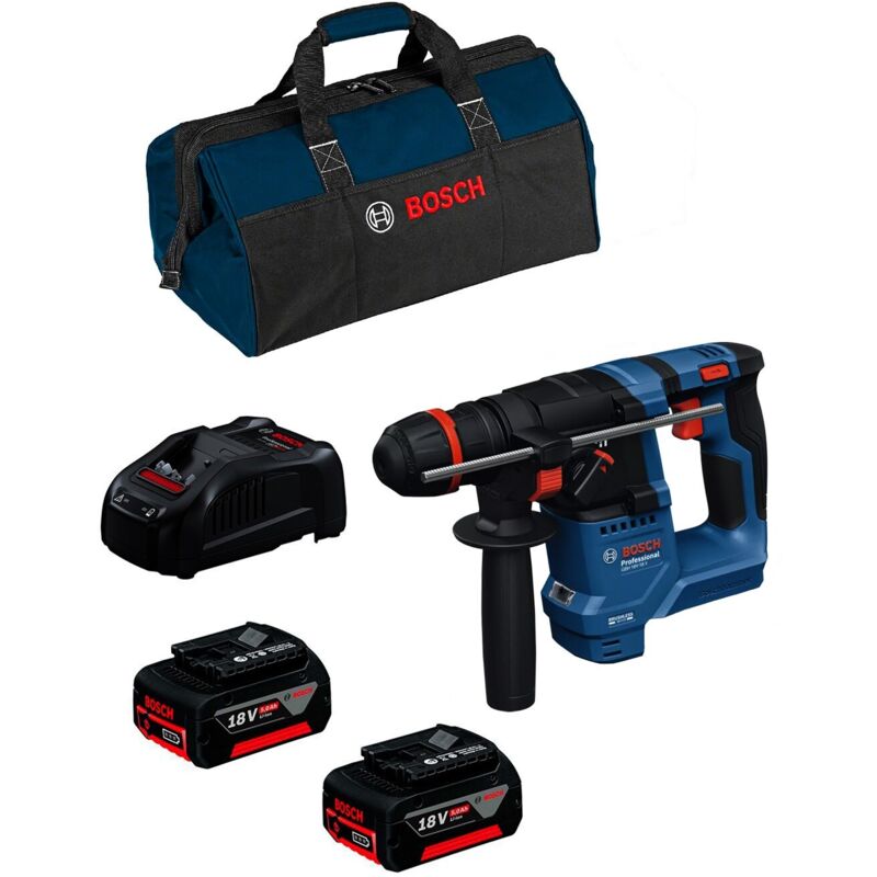 Bosch - Martello Perforatore gbh 18V-18 x (2 x 5,0 Ah + GAL1880 + Borsa)