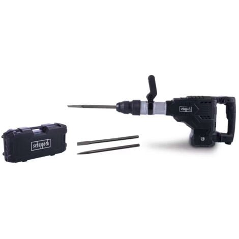 Martello pneumatico demolitore sds-max 60j 1700w 12Kg DBH2000-BE scheppach black