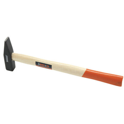 Martillo alemán Brixo 2000 g – Cabeza cuadrada y pluma simétrica – Mango de madera moldeado