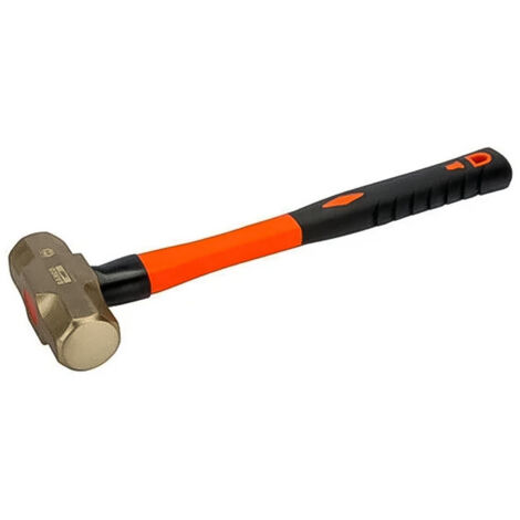 Martillo antiexplosivo de aluminio bronce 5 Kg con mango de fibra de vidrio - BACHO - Ns502-5000-FB