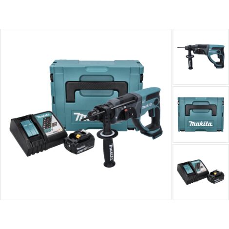 Martillo cincelador sin cable Makita DHR 202 RM1J 18 V 2.0 J SDS Plus + 1x batería 4.0 Ah + cargador + Makpac