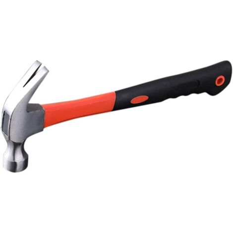 Martillo de garra de alta resistencia fabricado en acero con alto contenido de carbono, adecuado para clavar y sacar clavos, para mejoras del hogar y reparaciones de automóviles.